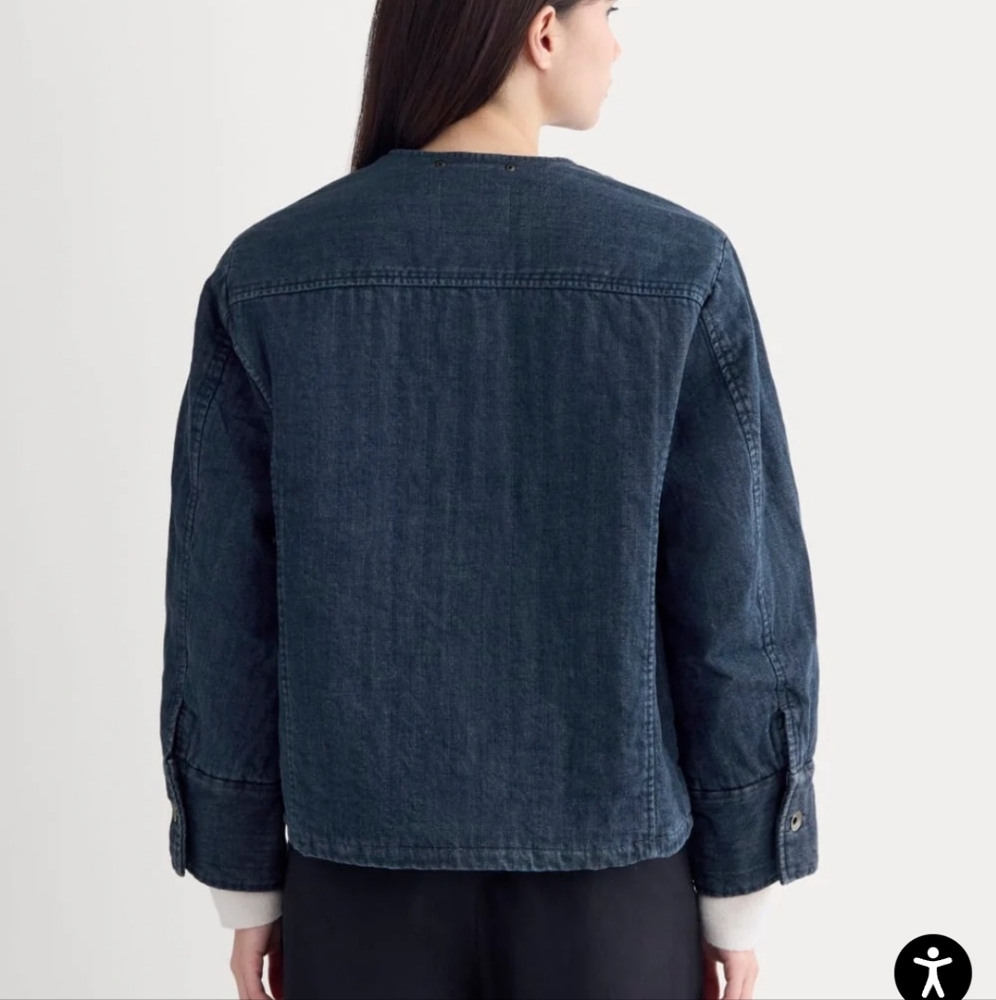 Everlane Denim Quilted Barrel jacket - Picture 4 of 4